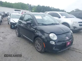 2013 FIAT 500 Sport z VIN 3C3CFFBR4DT635729, wystawiony jako IAAI lot #42048961 z przebiegiem 132 437 mil mil oraz . Historia ofert i sprzedaży dostępna na DreamBid. Obrazek 1.