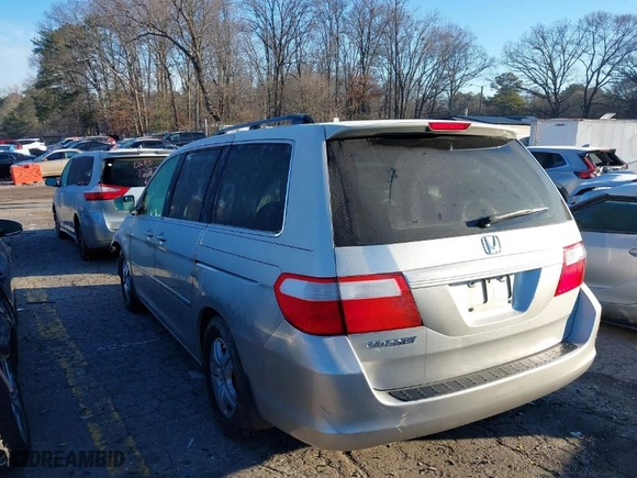 2007 Honda Odyssey EX-L with VIN 5FNRL38687B435062, listed as a IAAI auction lot 41580230 with 93,838 mi miles. Bid and sale history available at carsss.com. Image 3.