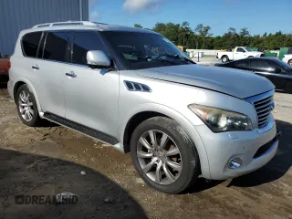 2012 Infiniti QX56 8-passenger with VIN JN8AZ2NC5C9317849, listed as a Copart auction lot 68599364 with 225,533 mi miles and Salvage Title. Bid and sale history available at carsss.com. Image 4.