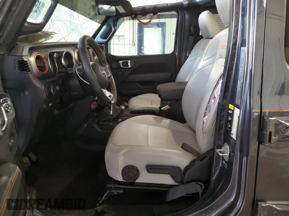2023 Jeep Gladiator Mojave with VIN 1C6JJTEG4PL575386, listed as a Copart auction lot 45464735 with 17,572 mi miles and Salvage title. Bid and sale history available at DreamBid. Image 7.
