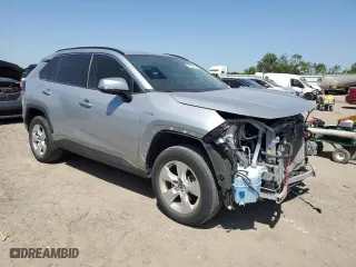 2021 Toyota RAV4 Hybrid XLE with VIN 2T3RWRFV9MW113380, listed as a Copart auction lot 52876735 with 40,176 mi miles and Salvage Title. Bid and sale history available at carsss.com. Image 4.