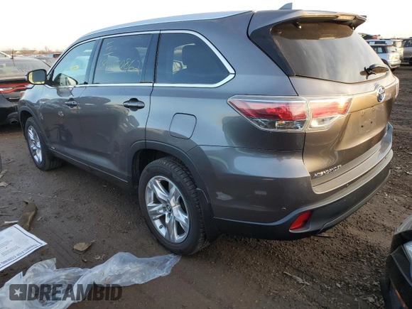 2016 Toyota Highlander Hybrid Limited with VIN 5TDDCRFH2GS019702, listed as a Copart auction lot 68250862 with 50,856 mi miles. Bid and sale history available at carsss.com. Image 2.