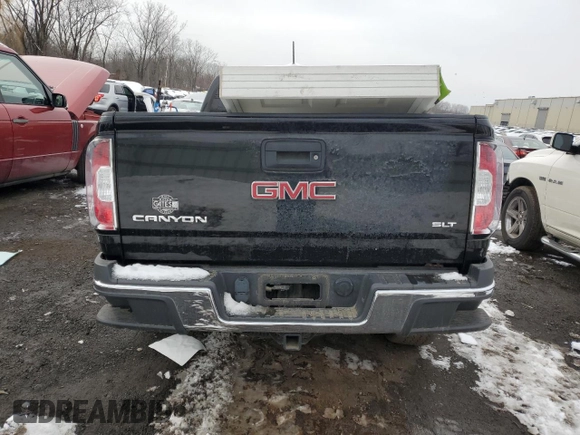 2015 GMC Canyon 4WD SLT with VIN 1GTG6CE35F1236096, listed as a Copart auction lot 44036465 with 55,829 mi miles and Salvage Title. Bid and sale history available at carsss.com. Image 6.