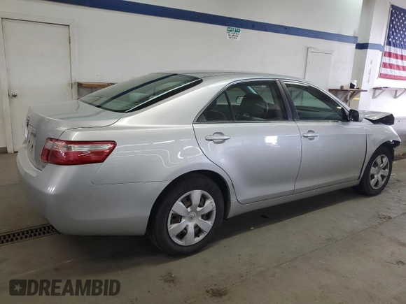 2007 Toyota Camry CE with VIN 4T1BE46K67U128848, listed as a Copart auction lot 46835995 with 107,889 mi miles and Salvage Title. Bid and sale history available at carsss.com. Image 3.
