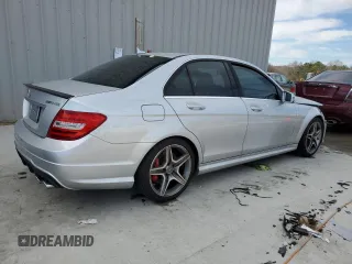 2012 Mercedes-Benz C 63 AMG with VIN WDDGF7HB1CA708788, listed as a Copart auction lot 46233845 with 164,262 mi miles and Salvage Title. Bid and sale history available at carsss.com. Image 3.