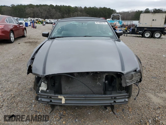 2014 Ford Mustang V6 with VIN 1ZVBP8EM1E5205591, listed as a Copart auction lot 87400314 with 102,002 mi miles and Salvage Title. Bid and sale history available at carsss.com. Image 5.