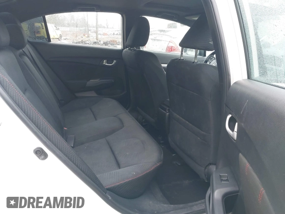 2015 Honda Civic Sedan Si with VIN 2HGFB6E58FH707610, listed as a IAAI auction lot 41420340 with 100,122 mi miles. Bid and sale history available at carsss.com. Image 8.
