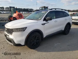 2022 Kia Sorento X-Line S with VIN 5XYRLDLC4NG083588, listed as a Copart auction lot 42587315 with 63,999 mi miles and Salvage Title. Bid and sale history available at carsss.com. Image 1.