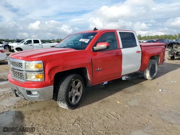 2015 Chevrolet Silverado 1500 LT with VIN 3GCPCREH9FG319894, listed as a Copart auction lot 48276095 with 112,837 mi miles and Salvage Title. Bid and sale history available at carsss.com. Image 1.