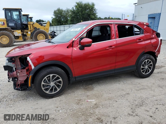 2024 Mitsubishi Eclipse Cross ES with VIN JA4ATUAAXRZ047520, listed as a Copart auction lot 73938724 with 7,563 mi miles and Salvage title. Bid and sale history available at DreamBid. Image 1.
