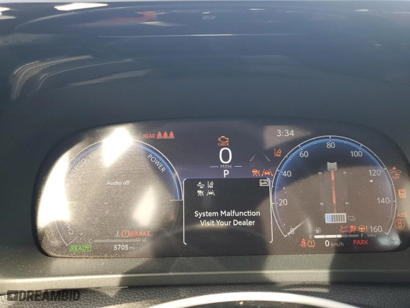 2024 Toyota Crown XLE with VIN JTDAAAAF3R3025545, listed as a Copart auction lot 77780864 with 5,705 mi miles and Salvage Title. Bid and sale history available at carsss.com. Image 9.