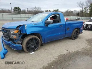 2022 Chevrolet Silverado 1500 Work Truck with VIN 3GCNAAEK3NG632724, listed as a Copart auction lot 45302405 with 38,129 mi miles and Salvage Title. Bid and sale history available at DreamBid. Image 1.