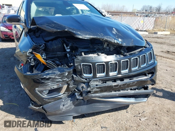 2020 Jeep Compass Limited with VIN 3C4NJDCB4LT119586, listed as a IAAI auction lot 41961357 with 67,426 mi miles and . Bid and sale history available at DreamBid. Image 6.