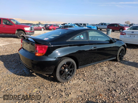 2002 Toyota Celica GT with VIN JTDDR32T620116886, listed as a Copart auction lot 82425874 with 203,196 mi miles and Salvage Title. Bid and sale history available at carsss.com. Image 3.