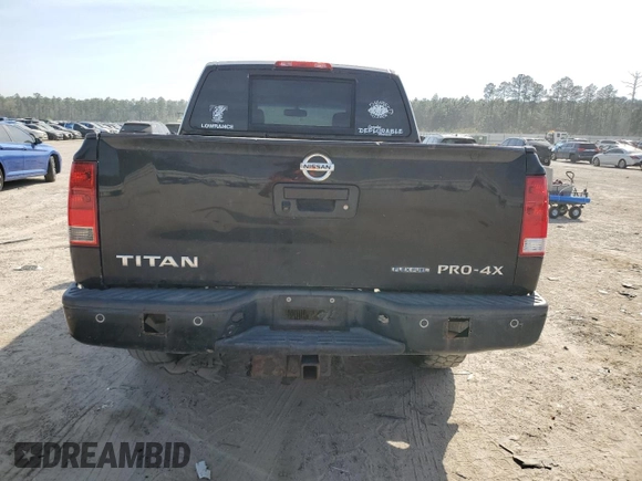 2013 Nissan Titan Pro-4X with VIN 1N6BA0EC2DN309936, listed as a Copart auction lot 49400675 with 269,815 mi miles and Salvage Title. Bid and sale history available at DreamBid. Image 6.