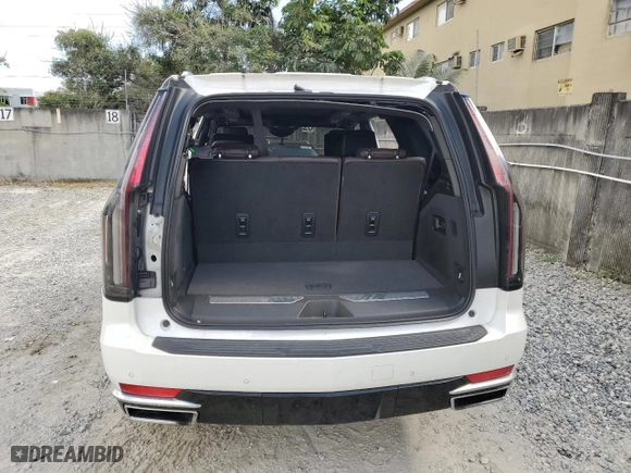 2021 Cadillac Escalade Premium Luxury Platinum with VIN 1GYS4DKLXMR351781, listed as a Copart auction lot 40742184 with 0 mi miles. Bid and sale history available at carsss.com. Image 6.