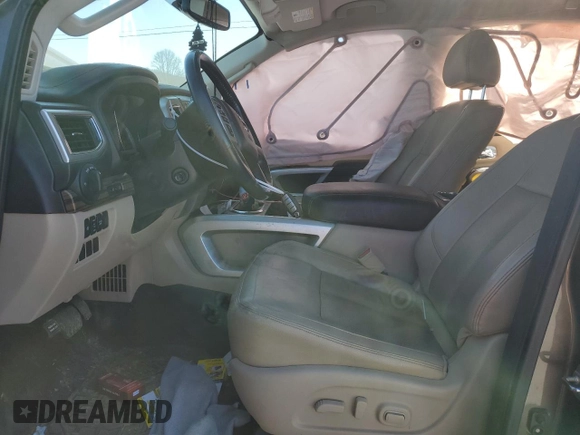 2017 Nissan Titan SL with VIN 1N6AA1E6XHN536809, listed as a Copart auction lot 47956345 with 135,207 mi miles and Salvage title. Bid and sale history available at DreamBid. Image 7.