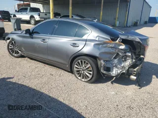 2021 Infiniti Q50 Luxe z VIN JN1EV7BP9MM702393, wystawiony jako Copart lot #55687435 z przebiegiem Nie podano mil oraz Czysty tytuł • Clean title. Historia ofert i sprzedaży dostępna na DreamBid. Obrazek 2.