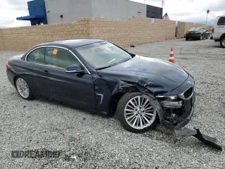 2015 BMW 4 Series 428i with VIN WBA3V7C51F5A24110, listed as a Copart auction lot 44643575 with 77,423 mi miles and Salvage Title. Bid and sale history available at carsss.com. Image 4.