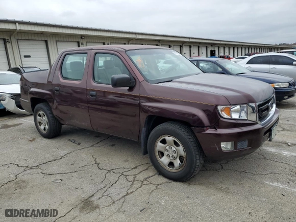 2011 Honda Ridgeline RT with VIN 5FPYK1F22BB004932, listed as a Copart auction lot 80733864 with 232,182 mi miles and Salvage Title. Bid and sale history available at carsss.com. Image 4.