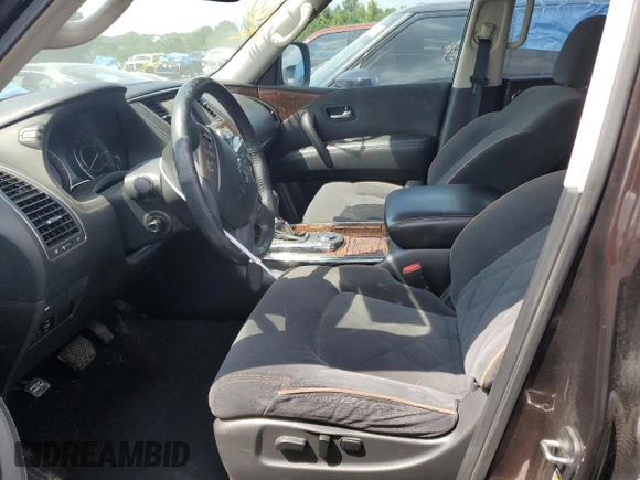 2018 Nissan Armada SV with VIN JN8AY2ND3J9050882, listed as a Copart auction lot 57383364 with 138,342 mi miles and Salvage Title. Bid and sale history available at carsss.com. Image 7.