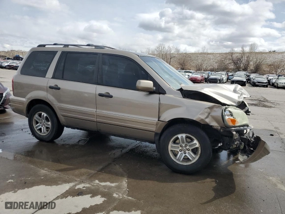 2004 Honda Pilot EX with VIN 2HKYF18544H559034, listed as a Copart auction lot 49908515 with 206,427 mi miles and Salvage Title. Bid and sale history available at carsss.com. Image 4.