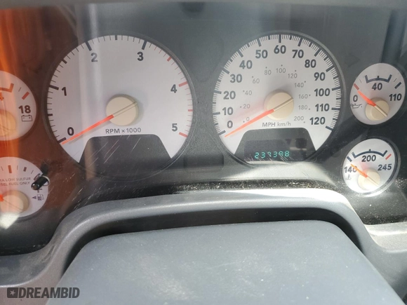 2007 Dodge Ram 2500 Laramie with VIN 1D7KS28A87J596108, listed as a Copart auction lot 56810764 with 237,398 mi miles and Salvage Title. Bid and sale history available at carsss.com. Image 9.