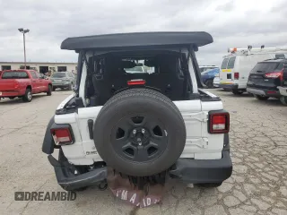 2023 Jeep Wrangler Sport S with VIN 1C4HJXDG9PW671495, listed as a Copart auction lot 78874964 with 14,586 mi miles and Salvage Title. Bid and sale history available at DreamBid. Image 6.