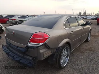 2008 Saturn Aura XE with VIN 1G8ZS57B38F251880, listed as a Copart auction lot 46325800 with 167,590 mi miles and Salvage Title. Bid and sale history available at carsss.com. Image 4.