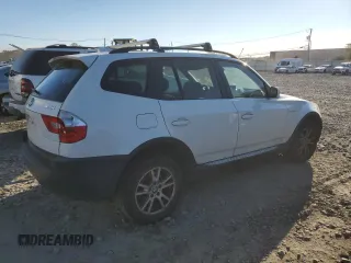 2005 BMW X3 2.5i with VIN WBXPA73415WC52398, listed as a Copart auction lot 75191574 with 204,347 mi miles and Clean Title. Bid and sale history available at carsss.com. Image 3.