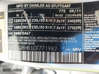 2012 Mercedes-Benz GLK-Class GLK 350 with VIN WDCGG8HB1CF771982, listed as a IAAI auction lot 41958903 with 136,465 mi miles. Bid and sale history available at carsss.com. Image 9.