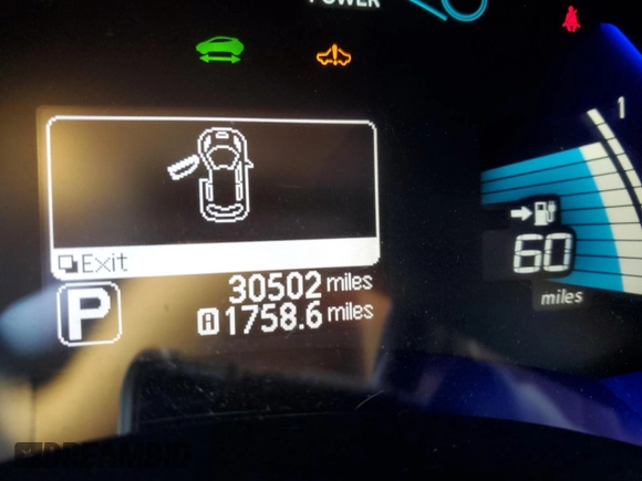 2015 Nissan LEAF SV with VIN 1N4AZ0CP3FC325967, listed as a Copart auction lot 70502122 with 30,502 mi miles. Bid and sale history available at carsss.com. Image 9.