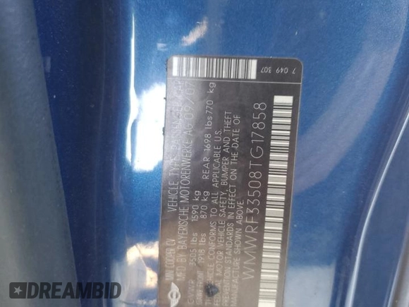 2008 MINI Convertible z VIN WMWRF33508TG17858, wystawiony jako Copart lot #83746134 z przebiegiem 96 440 mil mil oraz Szkoda całkowita • Salvage title. Historia ofert i sprzedaży dostępna na DreamBid. Obrazek 15.