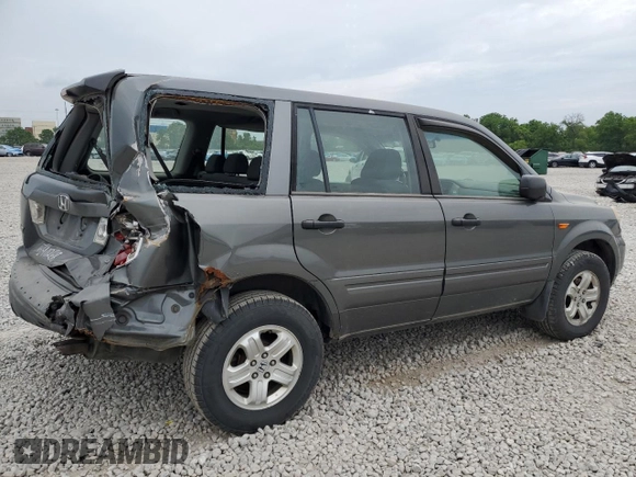 2007 Honda Pilot LX z VIN 2HKYF18197H540268, wystawiony jako Copart lot #59810015 z przebiegiem 201 916 mil mil oraz Szkoda całkowita • Salvage title. Historia ofert i sprzedaży dostępna na DreamBid. Obrazek 3.