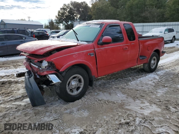 2001 Ford F-150 XL with VIN 1FTRX07W31KE64015, listed as a Copart auction lot 89297905 with 198,881 mi miles and Salvage Title. Bid and sale history available at carsss.com. Image 1.