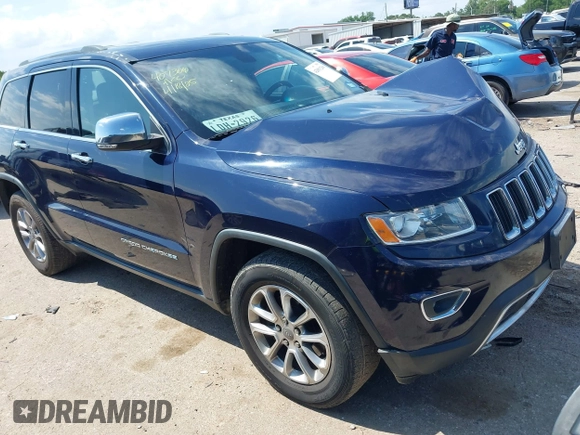 2014 Jeep Grand Cherokee Limited with VIN 1C4RJEBG9EC201512, listed as a IAAI auction lot 42091266 with 129,897 mi miles and . Bid and sale history available at DreamBid. Image 1.