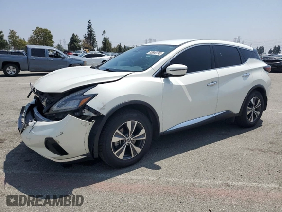 2020 Nissan Murano S with VIN 5N1AZ2AJ8LN151264, listed as a Copart auction lot 55690195 with 58,065 mi miles and Salvage title. Bid and sale history available at DreamBid. Image 1.