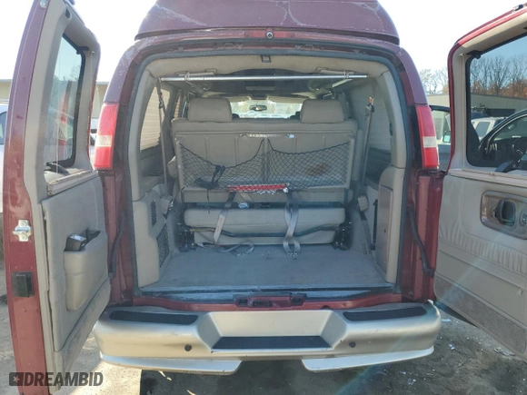 2006 Chevrolet Express Cargo Van YF7 Upfitter with VIN 1GBFG15T261255545, listed as a Copart auction lot 77390434 with 122,760 mi miles and Clean Title. Bid and sale history available at carsss.com. Image 10.