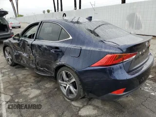 2019 Lexus IS with VIN JTHBA1D28K5100097, listed as a Copart auction lot 50593915 with 7,187 mi miles and Salvage Title. Bid and sale history available at carsss.com. Image 2.