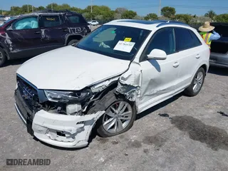 2017 Audi Q3 Premium with VIN WA1BCCFSXHR016914, listed as a IAAI auction lot 41784539 with 94,862 mi miles. Bid and sale history available at carsss.com. Image 2.