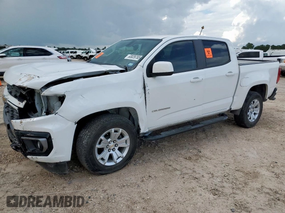 2022 Chevrolet Colorado 2WD LT z VIN 1GCGSCEN2N1192117, wystawiony jako Copart lot #63039765 z przebiegiem 41 037 mil mil oraz Szkoda całkowita • Salvage title. Historia ofert i sprzedaży dostępna na DreamBid. Obrazek 1.