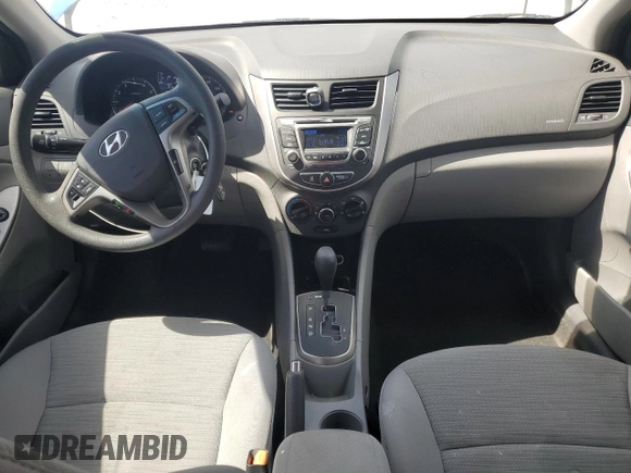 2015 Hyundai Accent GLS with VIN KMHCT4AE7FU935471, listed as a Copart auction lot 55411435 with 87,243 mi miles and Salvage Title. Bid and sale history available at DreamBid. Image 8.