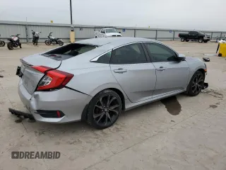 2019 Honda Civic Sport with VIN 19XFC2F80KE031091, listed as a Copart auction lot 54488535 with 68,106 mi miles and Salvage title. Bid and sale history available at DreamBid. Image 3.