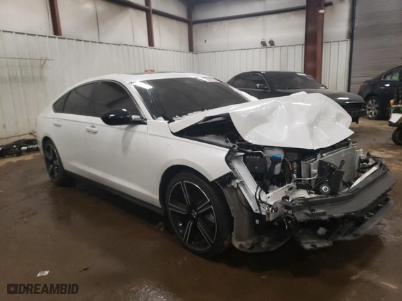 2023 Honda Accord Hybrid Sport with VIN 1HGCY2F54PA042472, listed as a Copart auction lot 86812554 with 19,963 mi miles and Salvage Title. Bid and sale history available at carsss.com. Image 4.