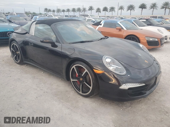 2014 Porsche 911 4S with VIN WP0BB2A96ES133255, listed as a Copart auction lot 76291214 with Not Provided miles and Non Repairable. Bid and sale history available at DreamBid. Image 4.