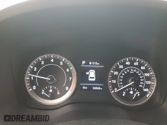 2020 Hyundai Venue SEL with VIN KMHRC8A38LU017613, listed as a Copart auction lot 56161345 with 26,565 mi miles and Salvage Title. Bid and sale history available at DreamBid. Image 9.