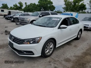 2017 Volkswagen Passat S with VIN 1VWAT7A3XHC054846, listed as a Copart auction lot 61773195 with 112,341 mi miles and Salvage title. Bid and sale history available at DreamBid. Image 1.