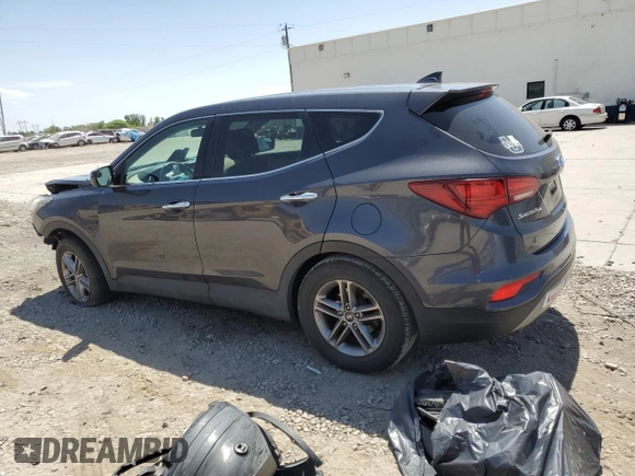 2017 Hyundai Santa Fe 2.4L with VIN 5XYZTDLB7HG452021, listed as a Copart auction lot 62024935 with 106,906 mi miles and Salvage title. Bid and sale history available at DreamBid. Image 2.