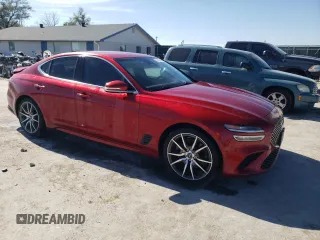 2022 Genesis G70 3.3T with VIN KMTG54TE9NU093875, listed as a Copart auction lot 77020044 with 46,971 mi miles and Salvage Title. Bid and sale history available at DreamBid. Image 4.