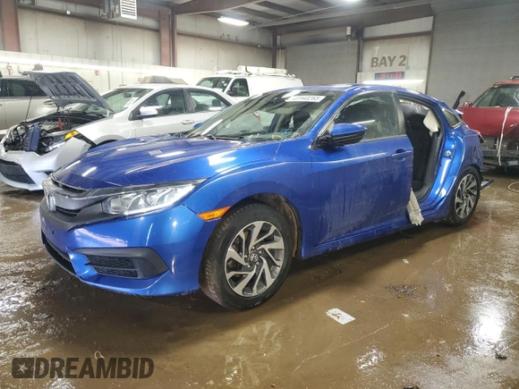 2017 Honda Civic Sedan EX with VIN 19XFC2F77HE035056, listed as a Copart auction lot 49840265 with 128,743 mi miles and Salvage Title. Bid and sale history available at carsss.com. Image 1.